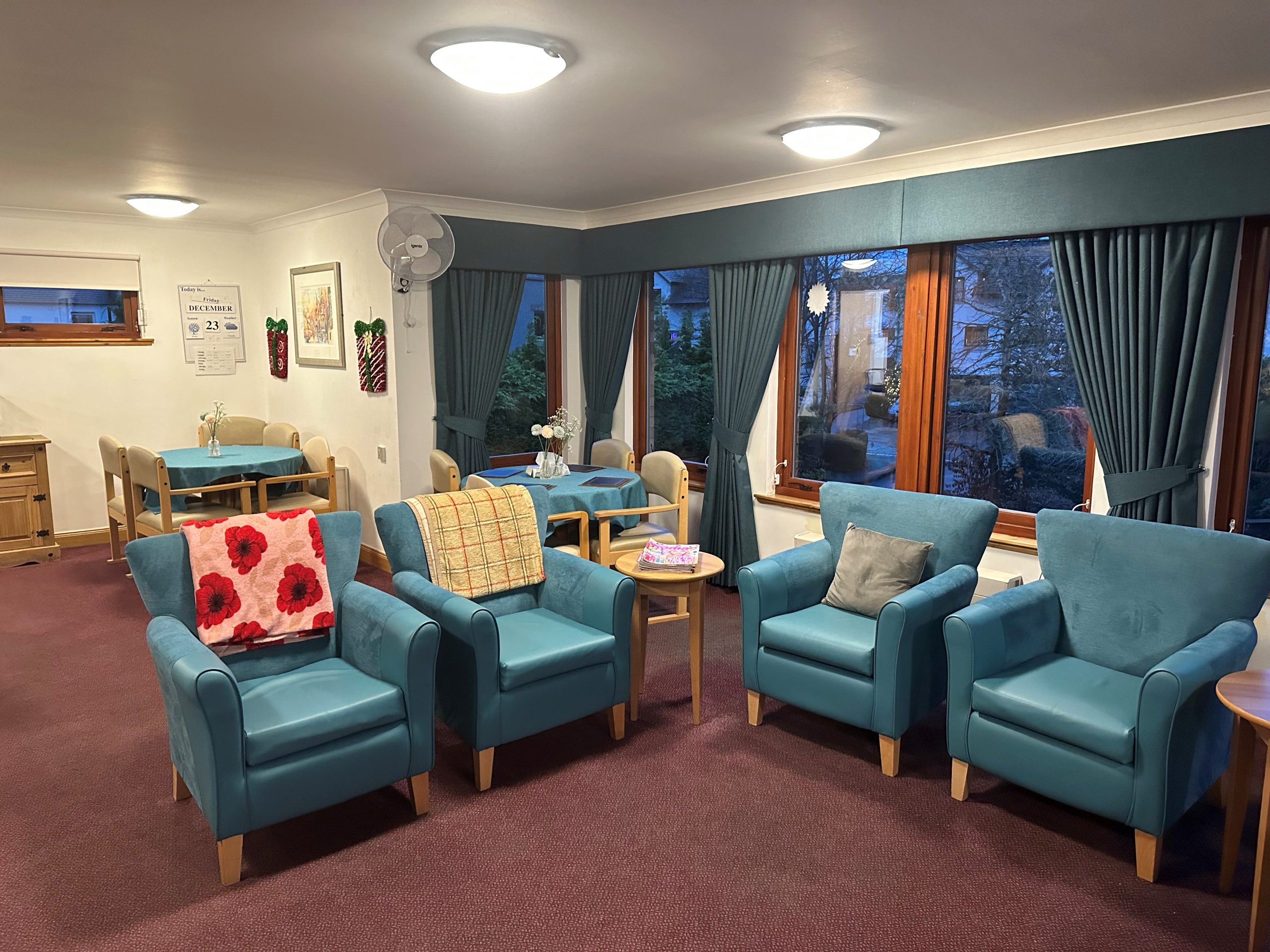 Communal Living Room at Struan Lodge