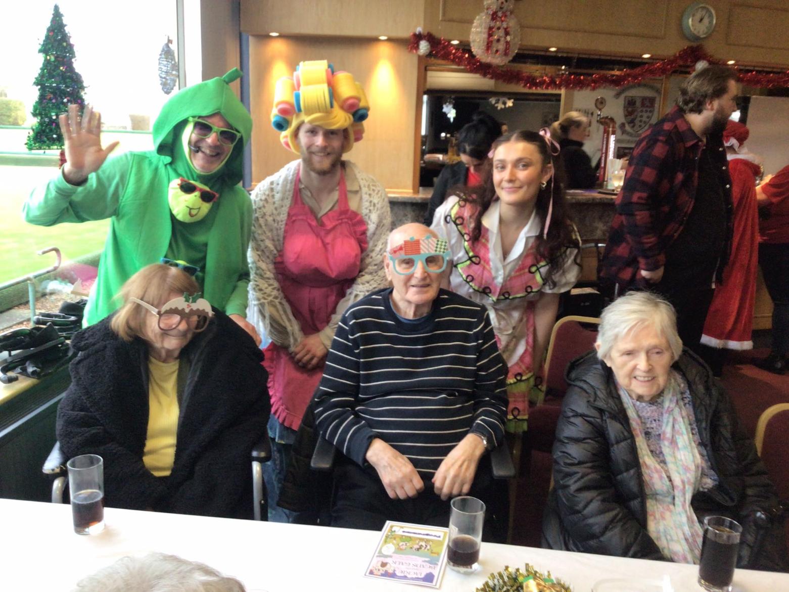 Struan Lodge Staff and Residents in Christmas fancy dress
