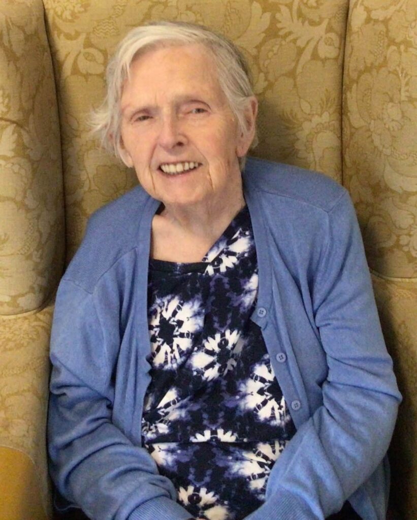 elderly woman smiling